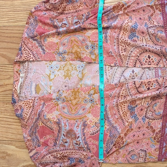 Soft Surroundings boho pink open front kimono women's plus size 1X - Picture 2 of 5